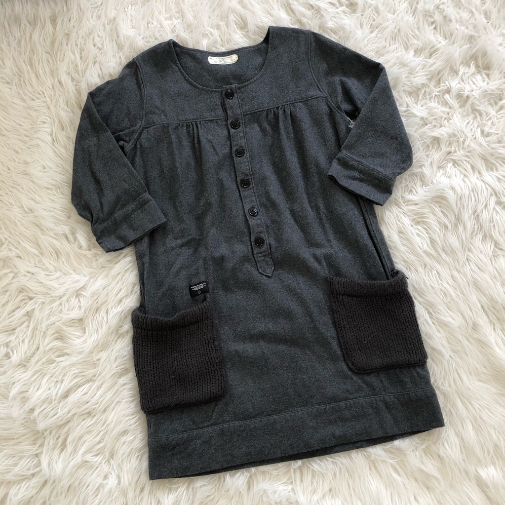 Guc White Chocoolate Flannel Dress